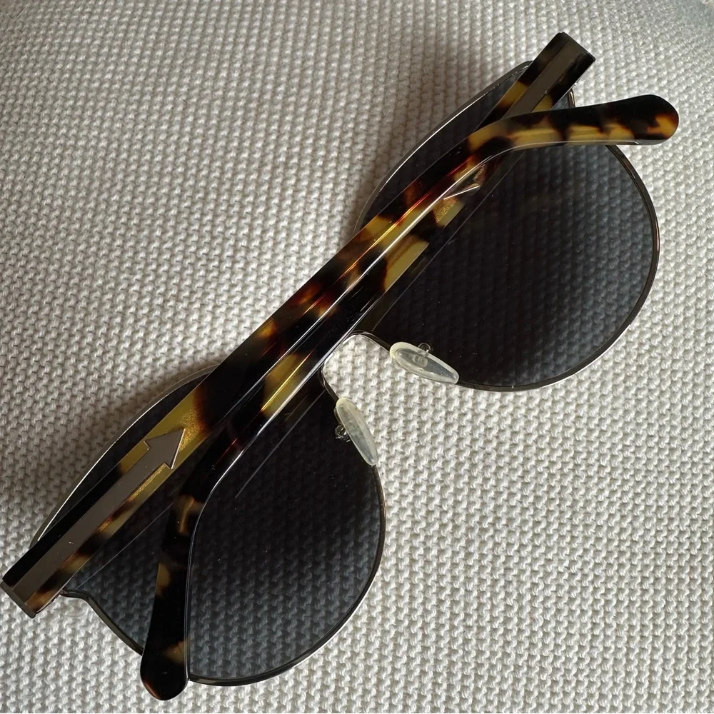 Karen Walker Tortoise and Gold Sunglasses